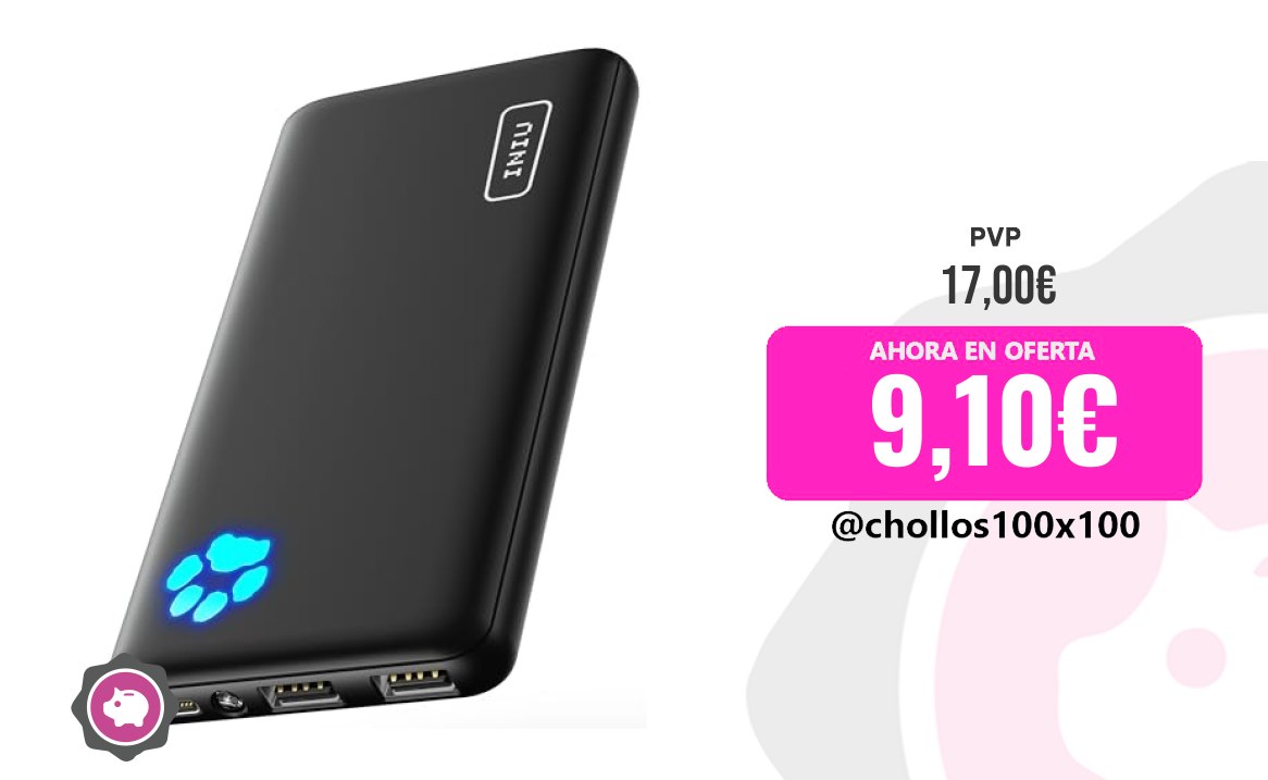 Iniu Power Iniu Power Bank, Slimmest Triple 3A De Alta Velocidad