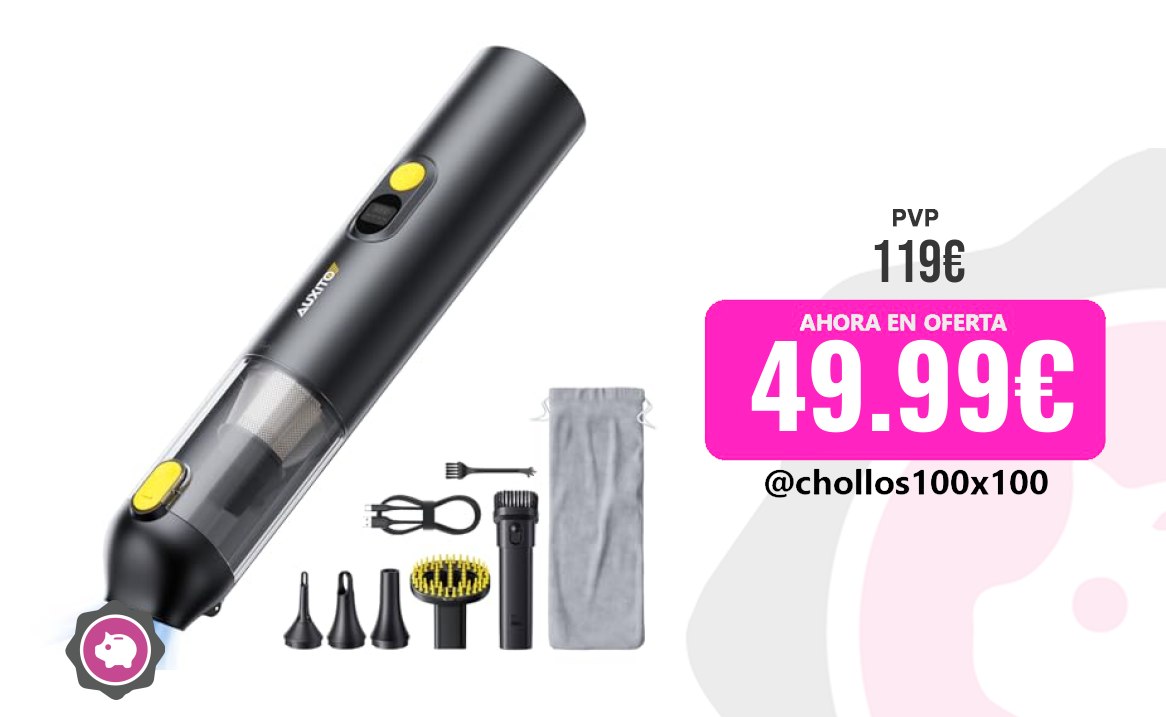 Aspirador Portátil Auxito Aspirador De Mano - Aspirador Coche De 2400