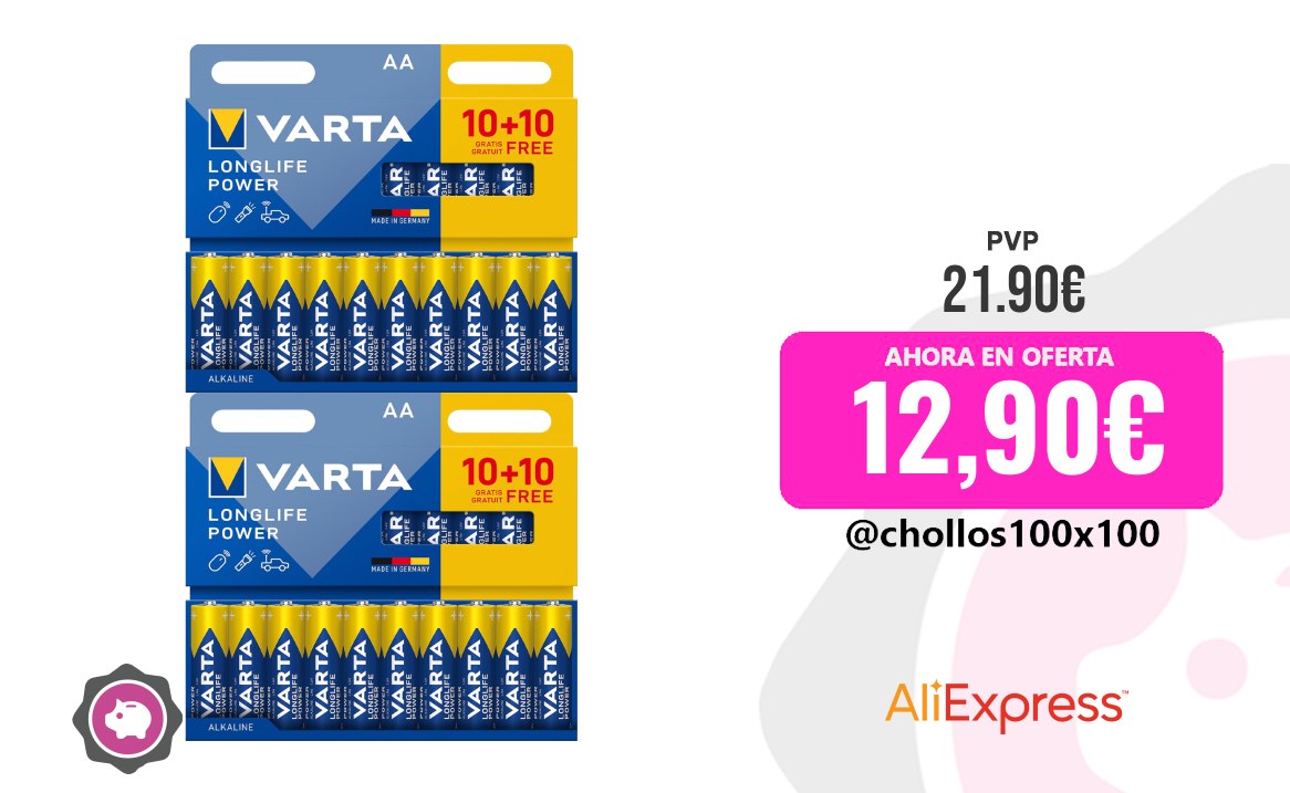 Pilas Alcalinas Varta Pilas Aa Alcalinas De Alto Rendimiento, Varta Longlife