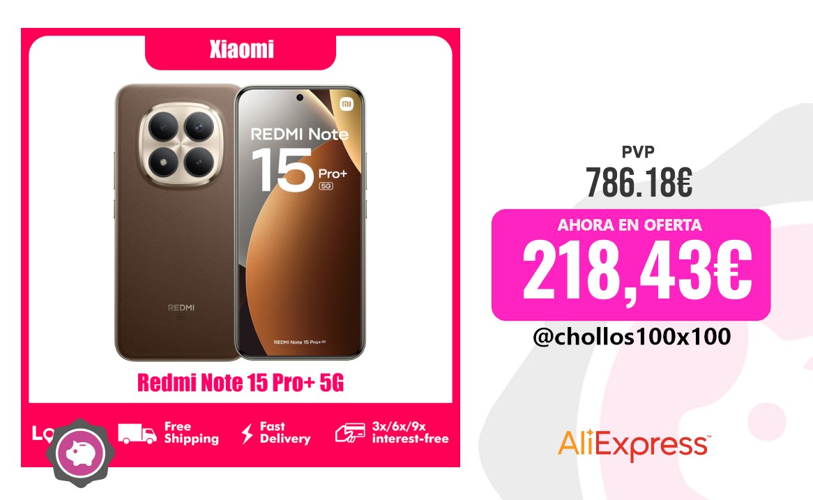 CHOLLAZO XIAOMI REDMI #Aliexpress - Smartphone 5G con tecnología de última generación