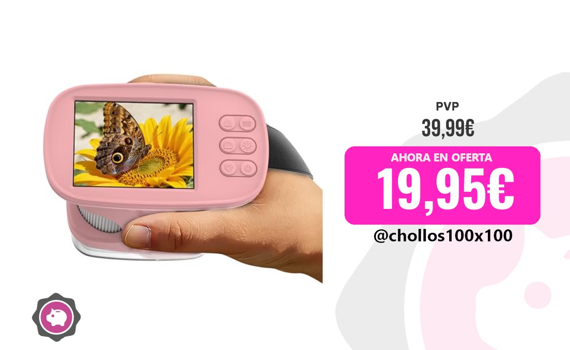 CUPONAZO Microscopio Infantil con Pantalla Mejorada de 2.4" y resolución