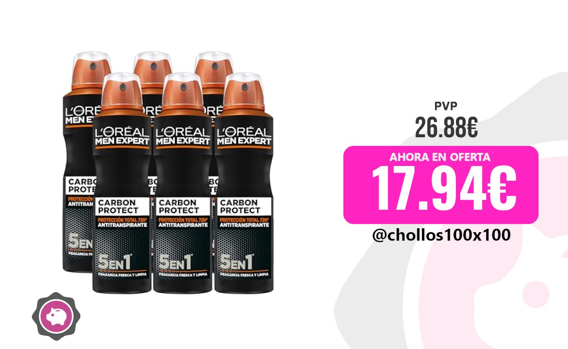 Desodorante L'oréal L'oréal Paris, Desodorante Spray, Para Hombre