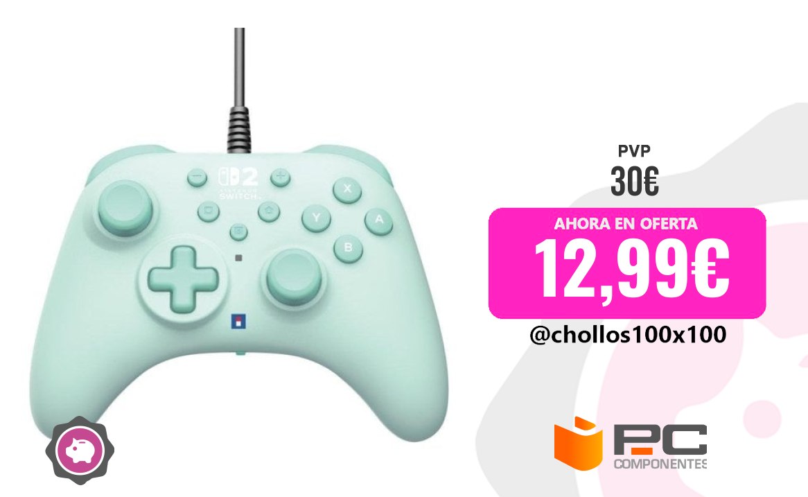 Mando Hori Mando Hori Horipad Turbo Menta Con Cable Para Nintendo Switch