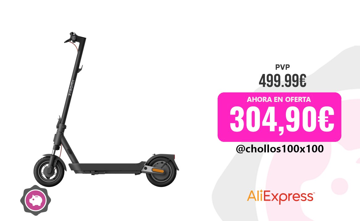 Scooter Xiaomi Official Xiaomi Electric Scooter 5 Pro, Amortiguadores Dobl