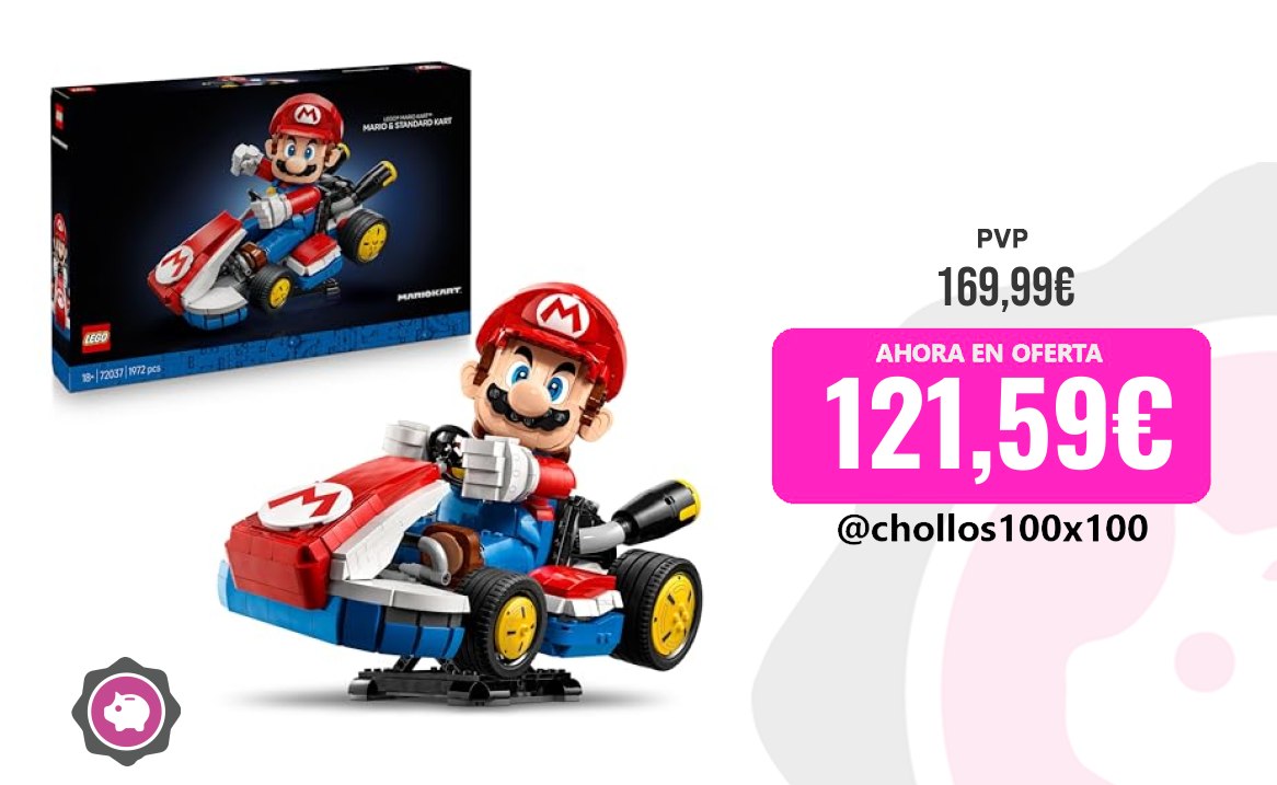 Lego Mario Lego Mario Kart: Mario Y Kart Estándar - Maqueta De Coche