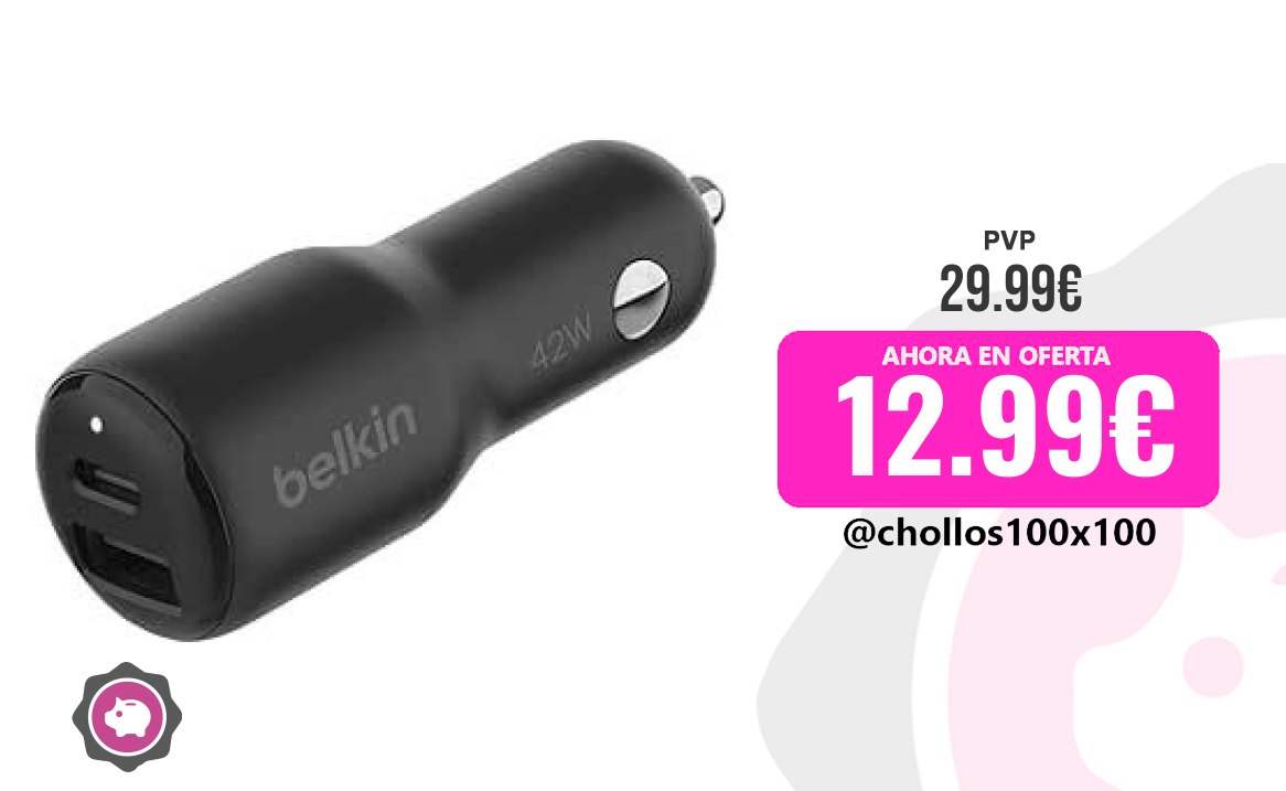 CHOLLAZO BELKIN CARGADOR DOBLE #Amazon