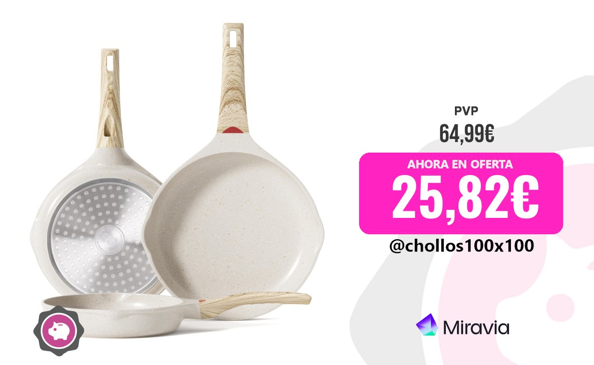 Oferta de Juego de Sartenes con Batería