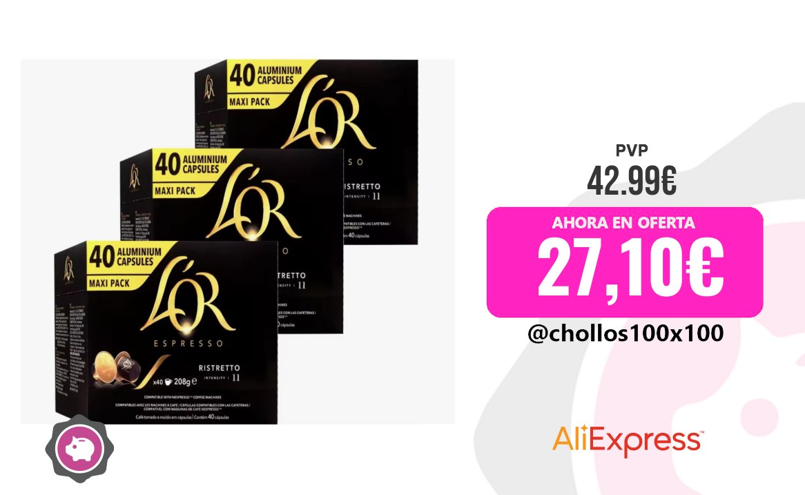 Cápsulas Ristretto Ristretto L'or Cápsulas De Café Ristreto Embalagem 120
