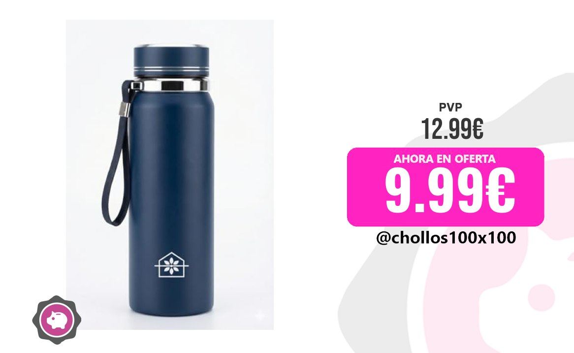 Botella Acero Cosmasen Botella De Agua Acero Inoxidable 1000 Ml (1 Lit