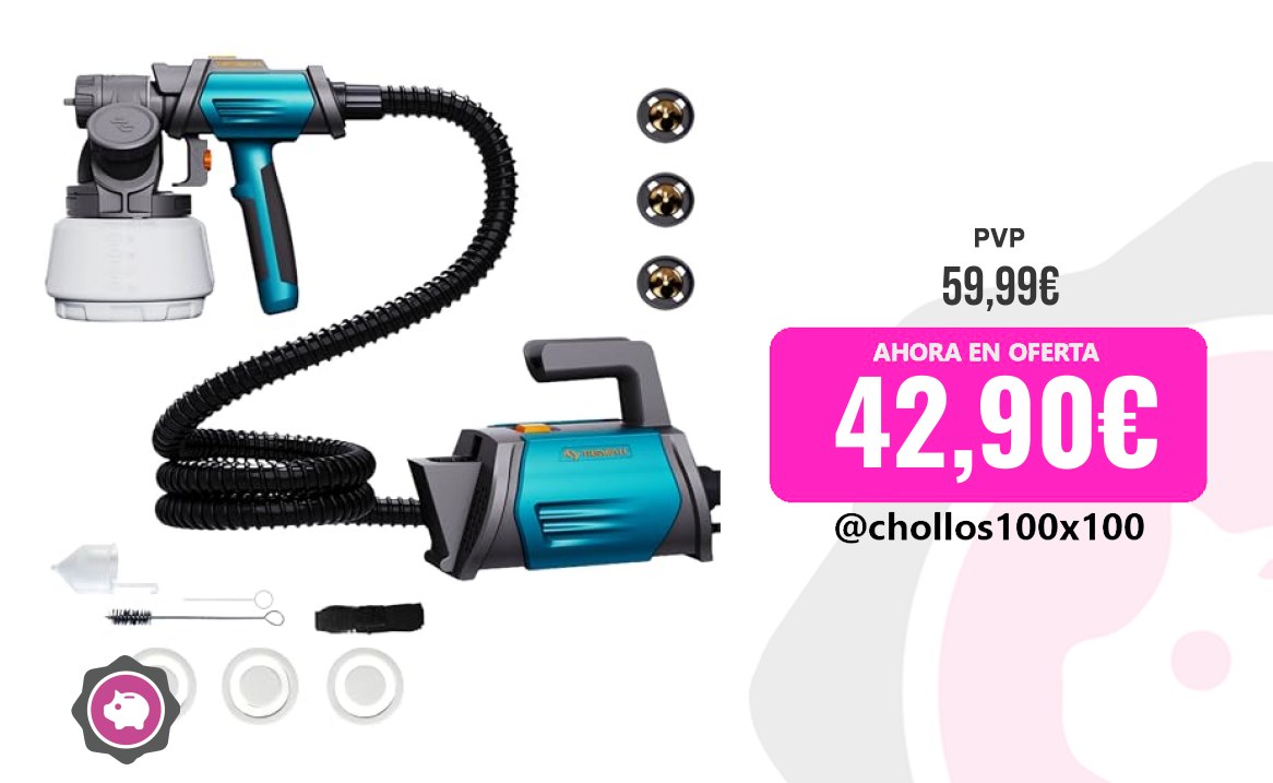Oferta de pistola de pintura Tilswall 800W HVLP