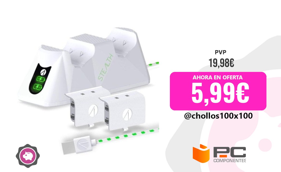 Soporte Carga Soporte De Carga Stealth Gaming Sx-C100X Para Mandos Xbox S