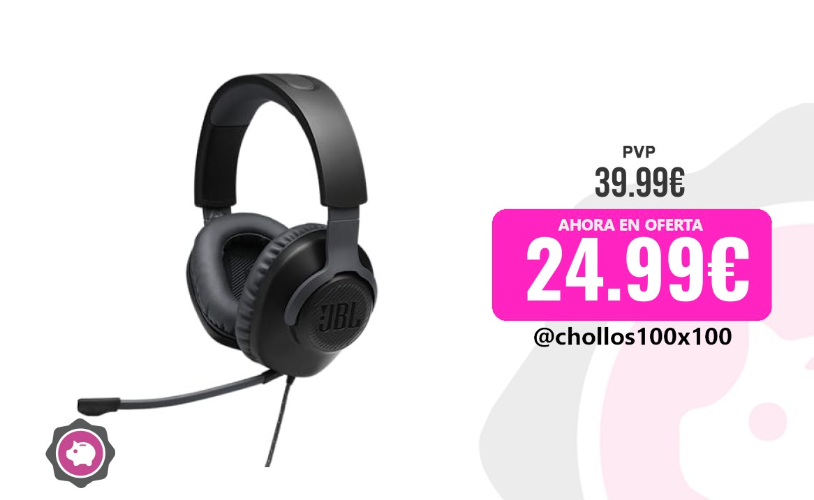Auriculares Gamer Personal JBL Quantum 100 Auriculares Para Gamers