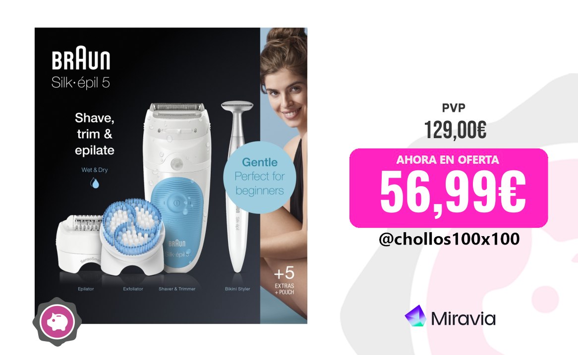 Braun Silk-Épil Braun Silk-Épil Depiladora Eléctrica Mujer Para Una Depila