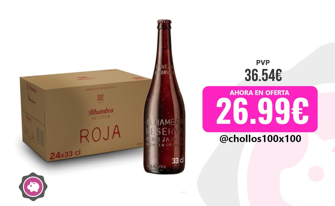 Alhambra Reserva Alhambra Reserva Roja, Pack 24 Botellas X 33Cl, Cerveza