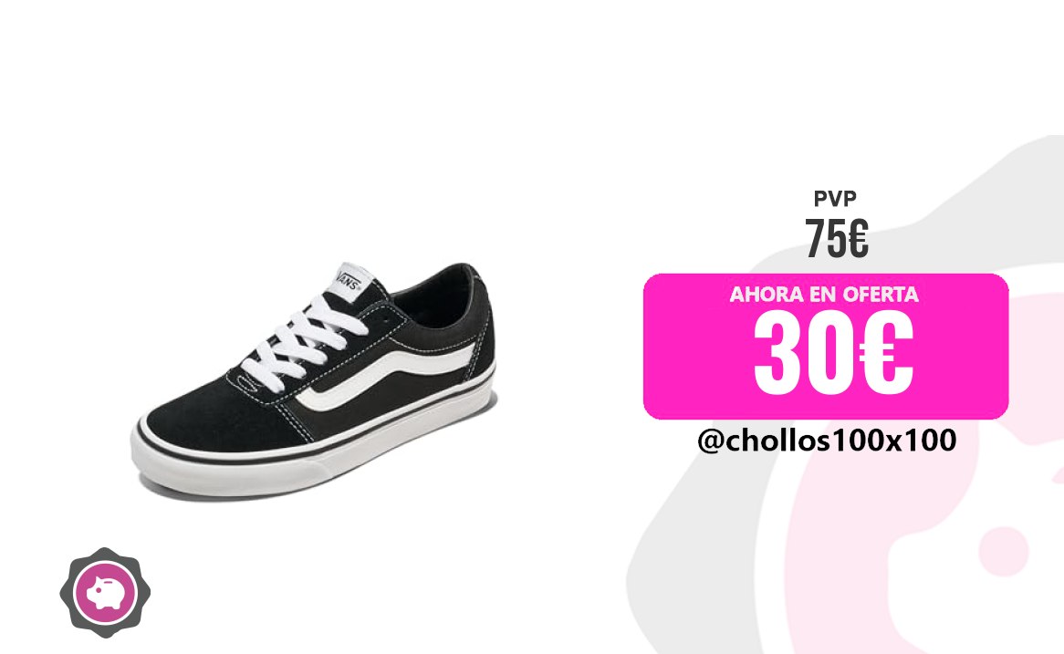 Vans Ward Vans Ward, Zapatillas Mujer, Black And White, 42 Eu ¡D