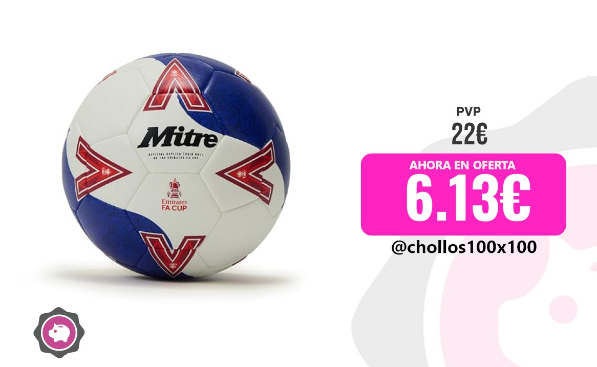 Oferta Mitre FA Cup Train 2526 - Pelota de Fútbol para Unisex