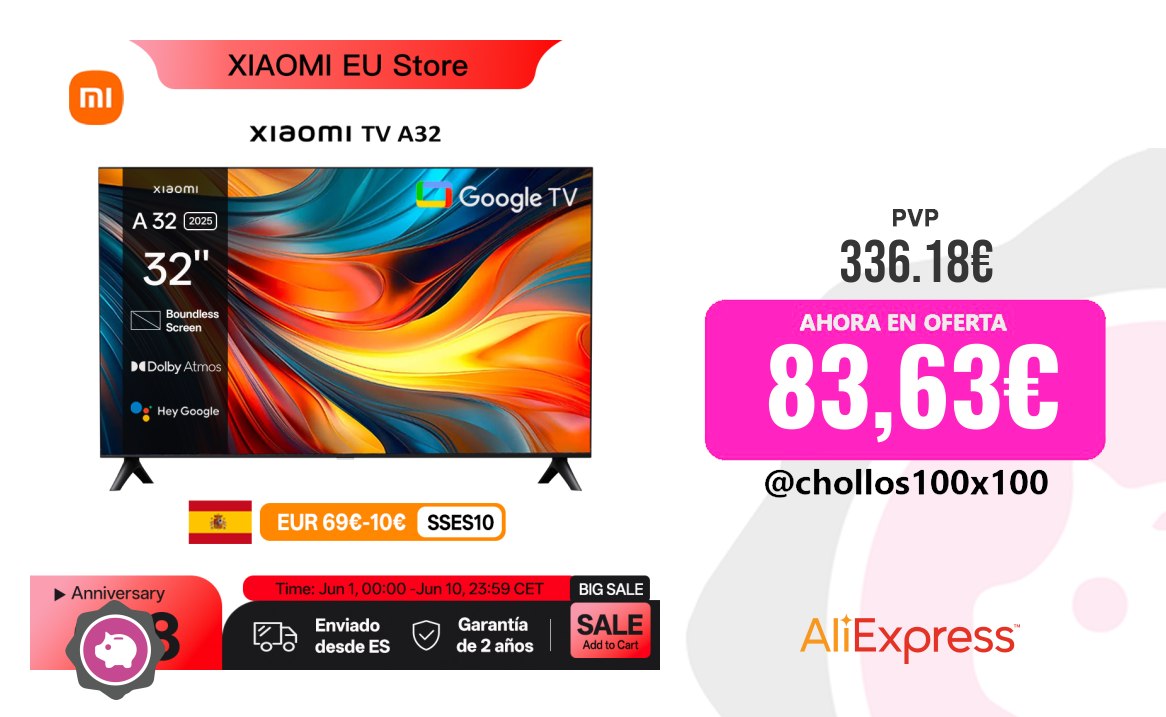 Oferta de TV Xiaomi A 32