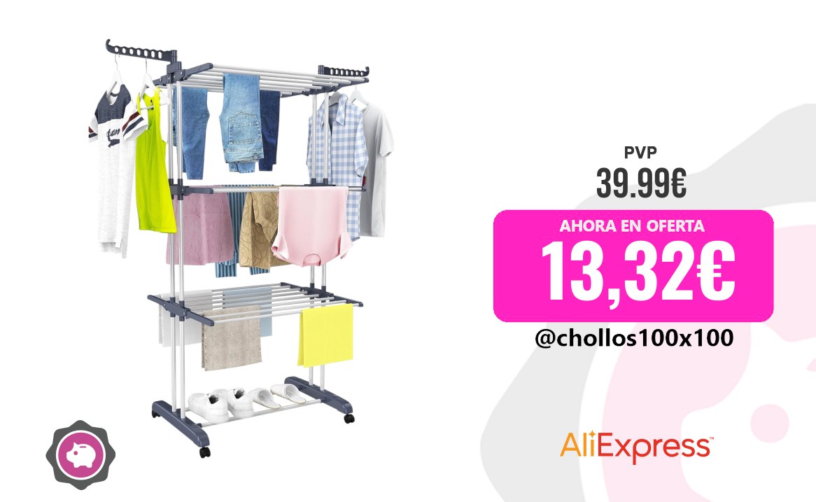 Tendedero Plegable Mikomika #Aliexpress