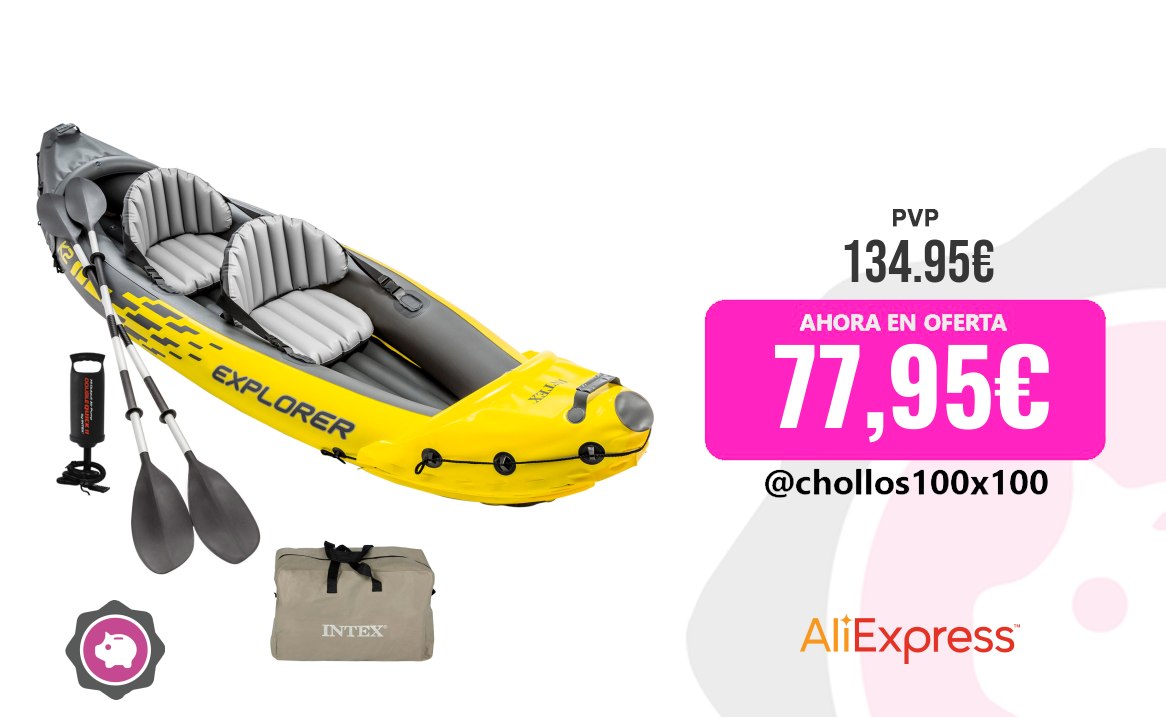 Kayak hinchable para 2 personas