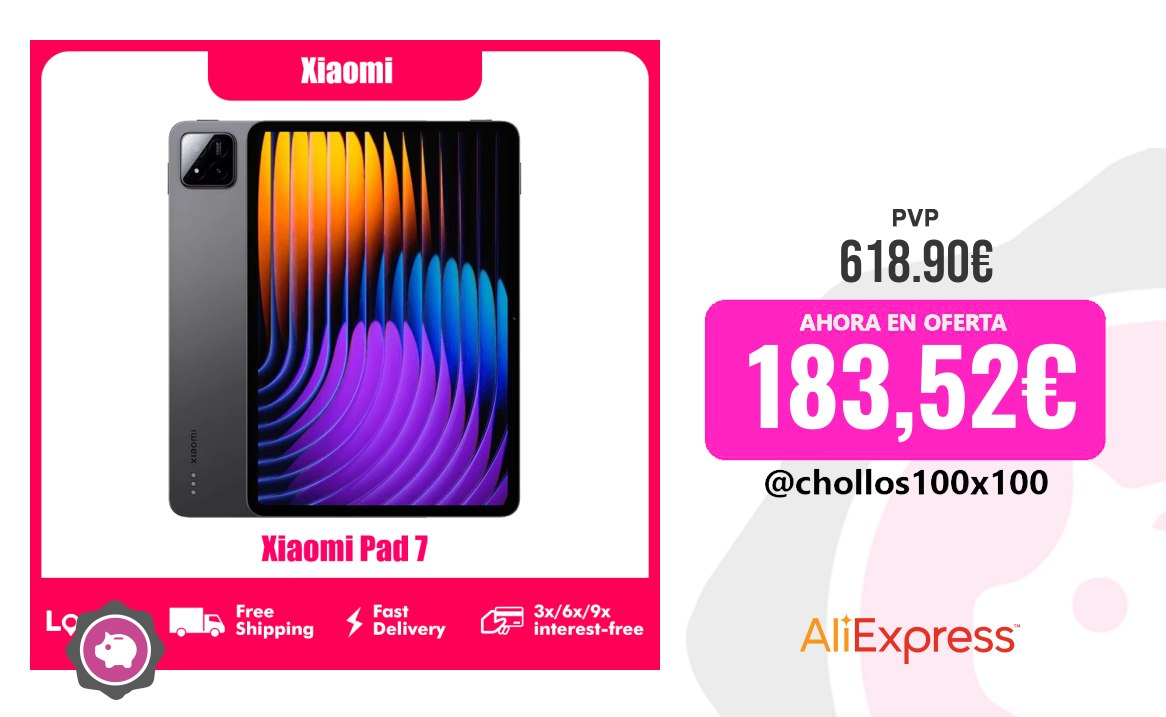 Xiaomi Tablet Xiaomi Pad 7 11.2'' 144Hz Wi-Fi 6E 8Gb/256Gb 12Gb/256Gb 8850Ma