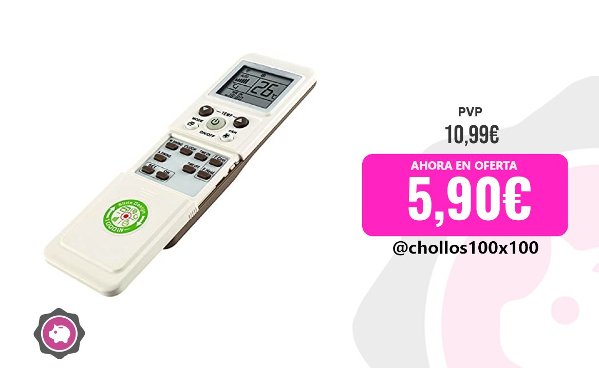 Descuento en Mando Universal para Aire Acondicionado y Climatizador