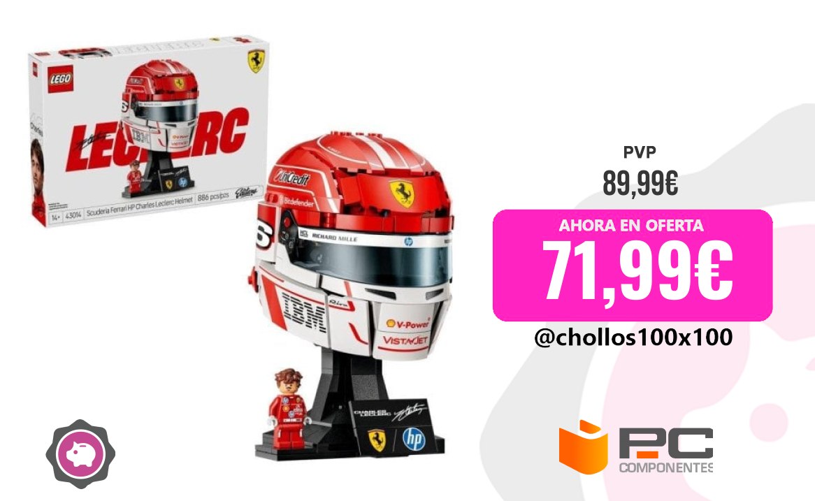 Lego Ferrari Lego Editions Scuderia Ferrari HP Casco Charles Leclerc 4301