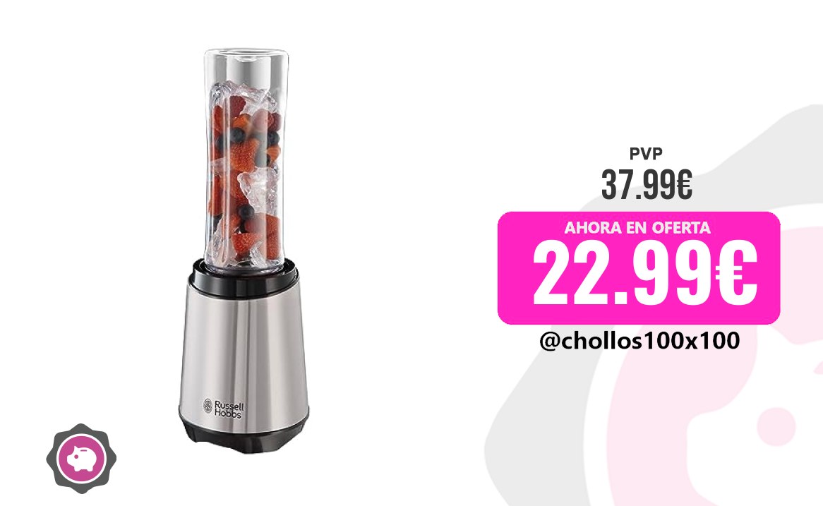Batidora Individual Russell Hobbs Batidora De Vaso Individual Mix & Go