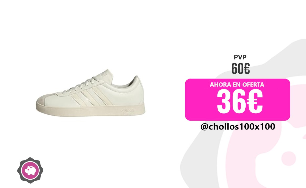 Adidas Zapatos Hombre Adidas Hombre Vl Court Base Shoes, Core White/O
