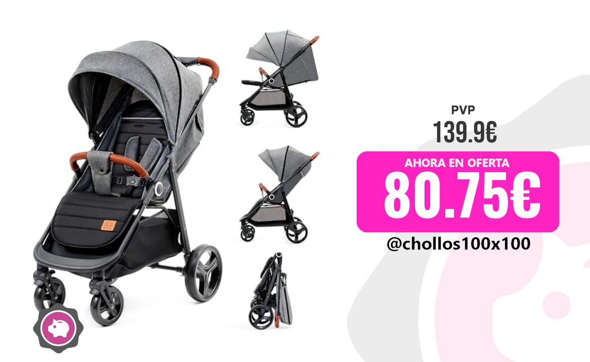 Silla Paseo Para Bebé Kk Kinderkraft Grande Plus Silla De Paseo Li oferta descuento