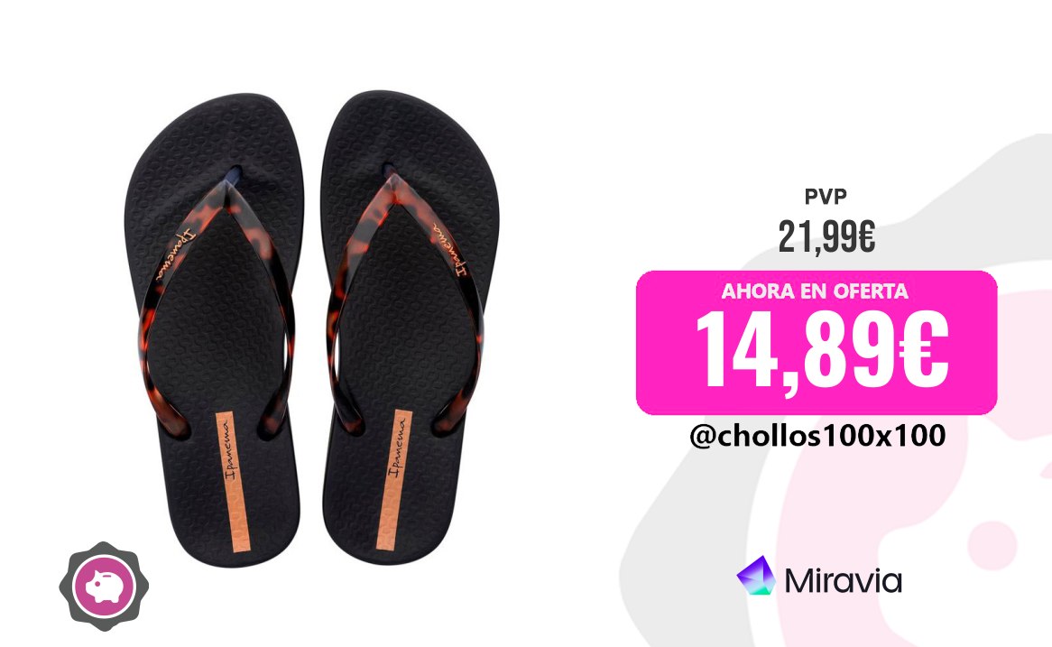 Ipanema Chanclas Ipanema Chanclas Negras Ip 83648-Ar100 , Para Mujer ¡No