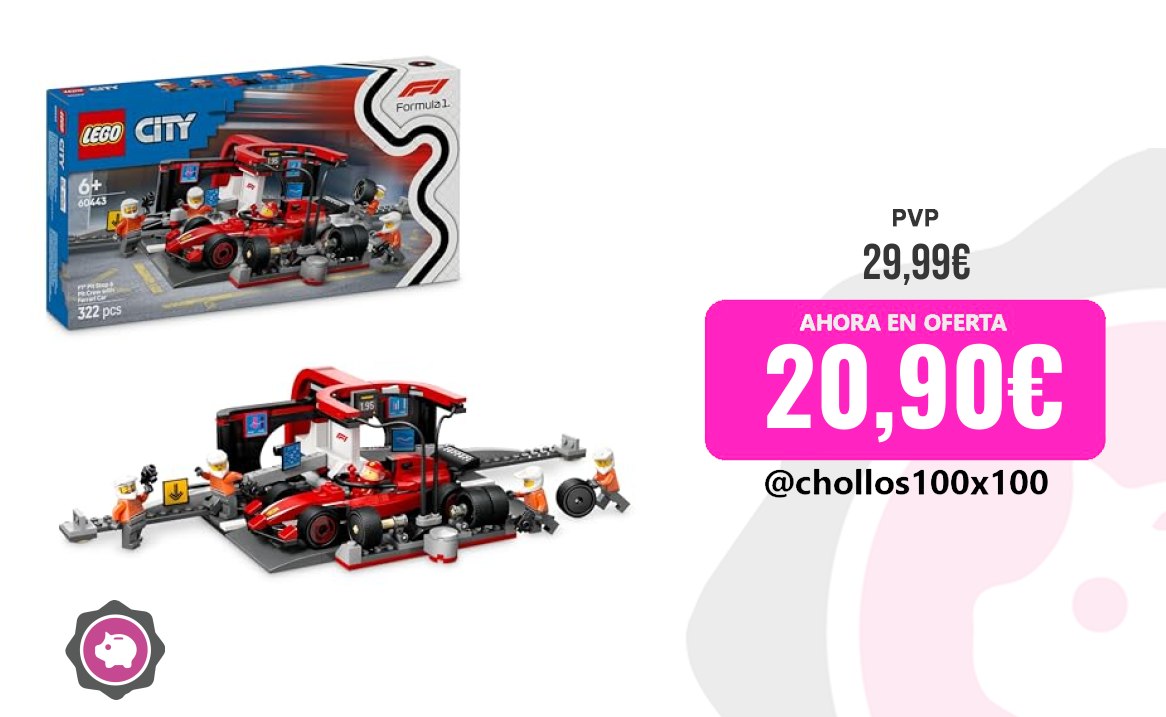 Lego F1 Lego City Parada En Boxes De F1 Y Equipo De Mecánicos Con Co