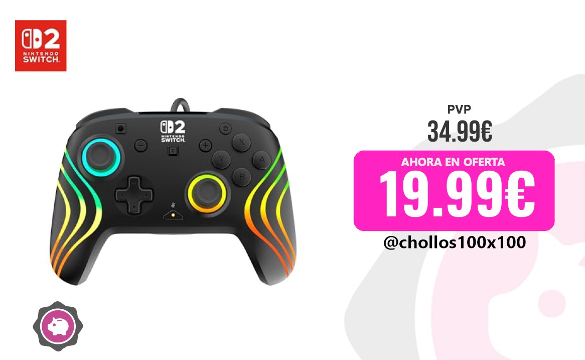 Mando RGB Turtle Beach Afterglow Wave Negro Mando De Juego RGB Co
