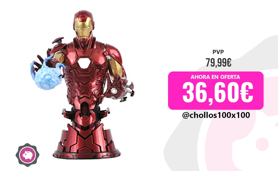 Iron Man Diamond Select Toys Marvel - Iron Man - Buste 15Cm (Dec20207