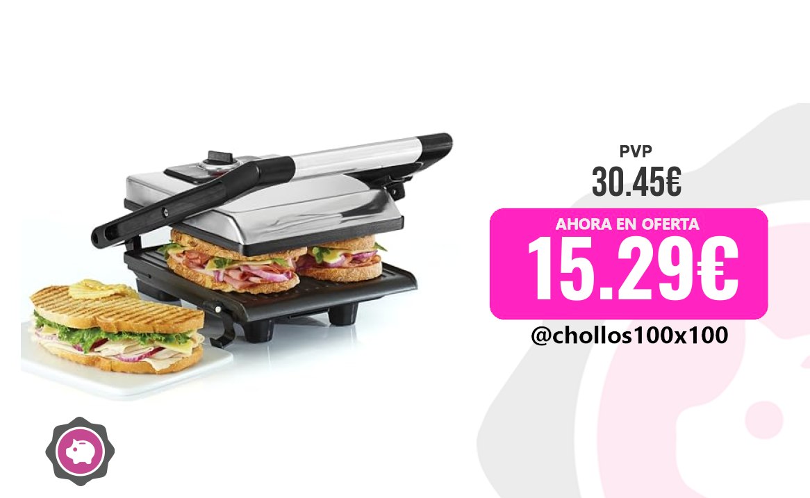 Sandwichera Eléctrica Bella Sandwichera, Prensa Para Paninis Y Grill