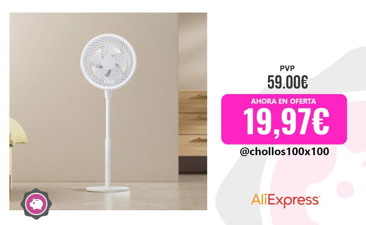 Ventilador Silencioso Home - Ventilador De Pie 10” 85W Silencioso, Oscil