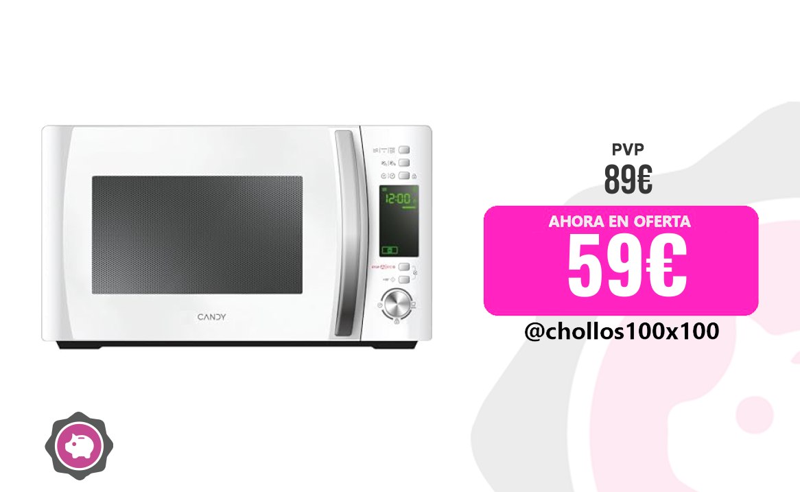 Microondas Candy Principal Candy X-Range Cmxg20Dw, Microond oferta descuento