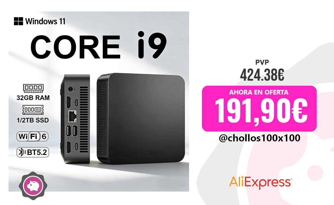 Mini PC Mini PC Windows 11 Pro Core I9 10980Hk 32Gb RAM 1Tb 2Tb SSD Wifi 6 B oferta descuento