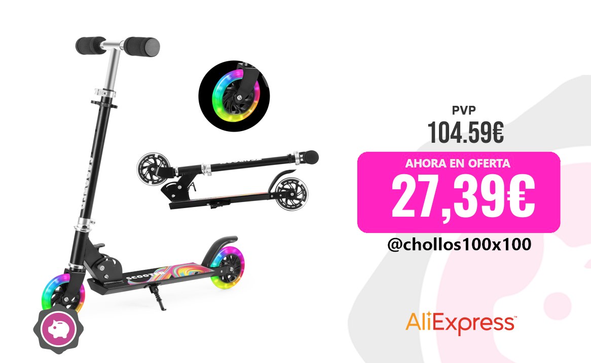 Patinete Infantil Patinete Para Niños De 6 A 12 Años/3 A 5 Años, Plegable