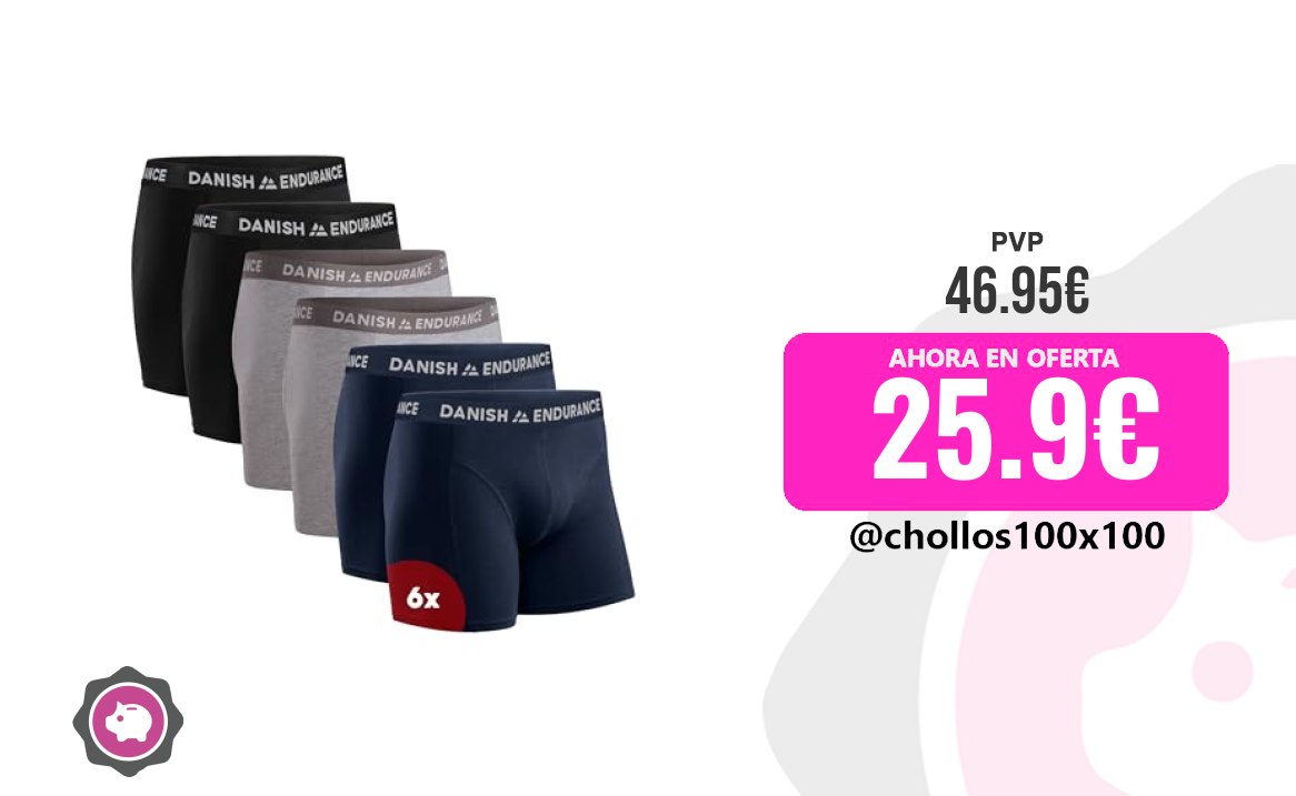 Calzoncillos Premium Danish Endurance Calzoncillos Hombre Boxer Algodon