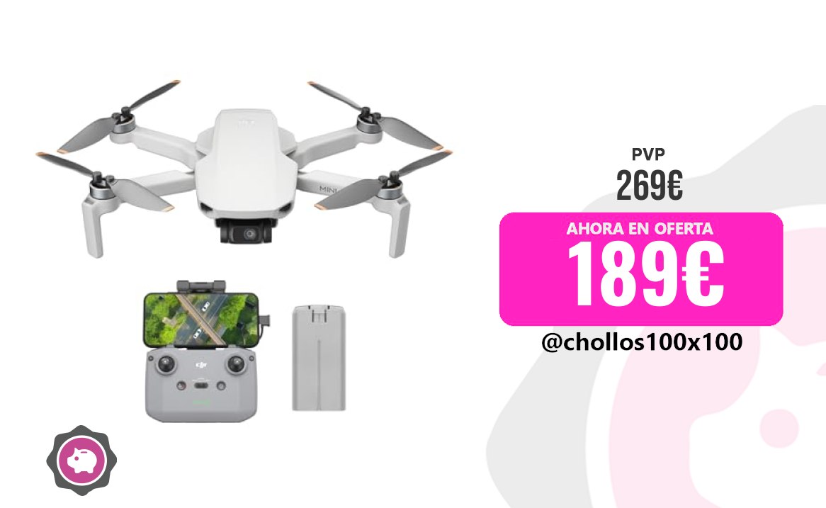 Dron Dji Dji Mini 4K, Dron Con Cámara 4K UHD Para Adultos, Menos De
