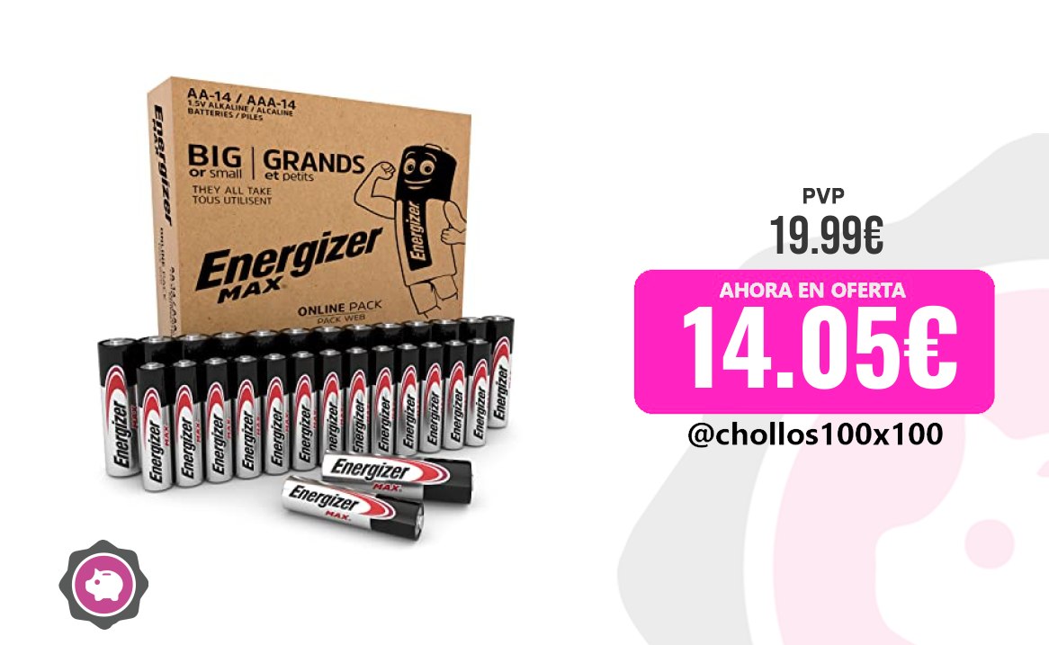 Pilas Energizer Energizer Max - Pilas Aa + Aaa (Paquete De 28)