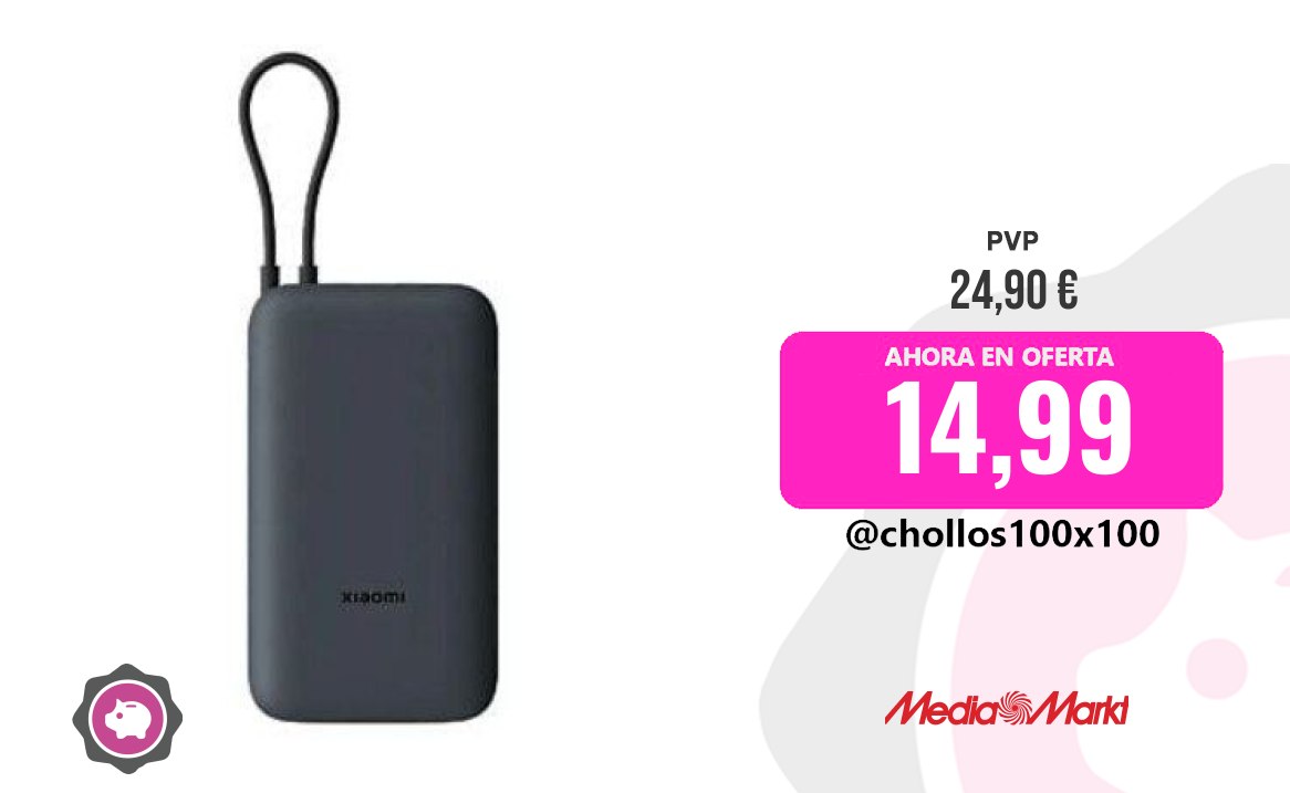 Powerbank Xiaomi Powerbank - Xiaomi Bhr9738Gl, 20000 Mah, 1X USB-C, 1X USB-A