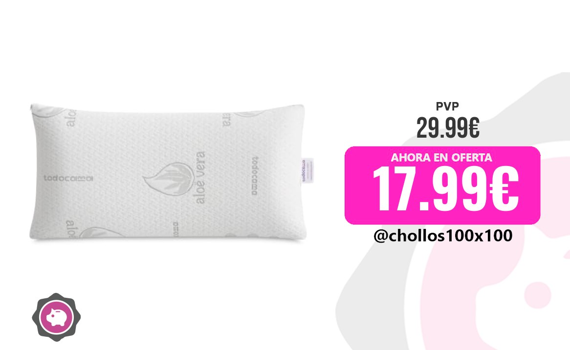 Almohada Viscoelástica Todocama Almohada Viscoelástica Aloe Vera, Núc