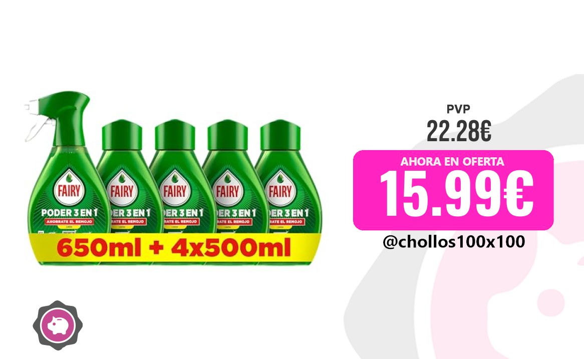 Fairy Pack Fairy Pack Poder Sin Remojo Limón Spray 650Ml + 4 Recam