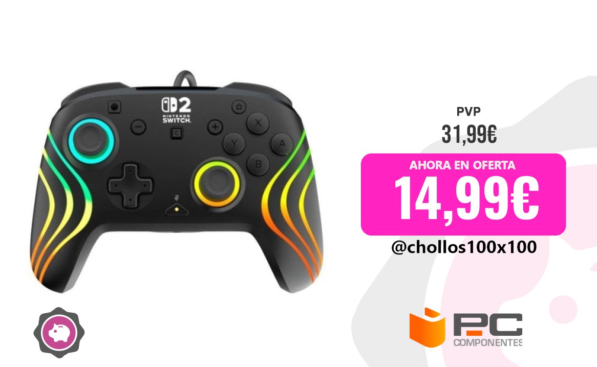 Mando RGB Mando Turtle Beach Afterglow Wave Negro RGB Con Cable Para Swit