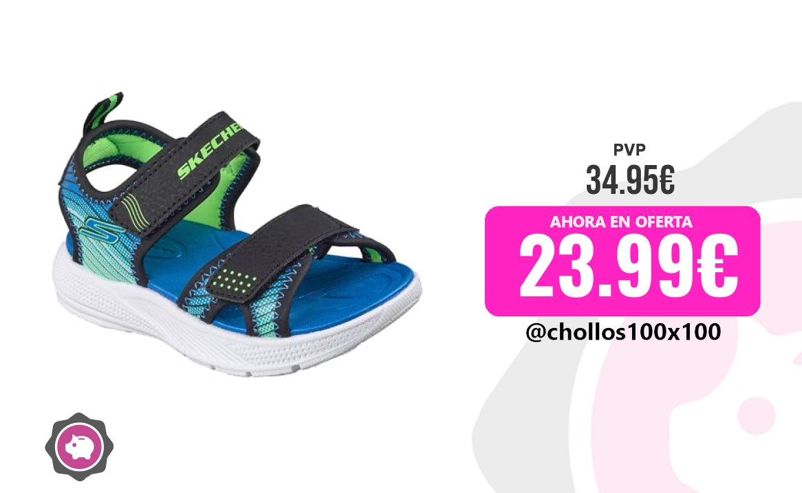 Sandalia Skechers Skechers Microspec-Splash - Sandalia, Color Negro