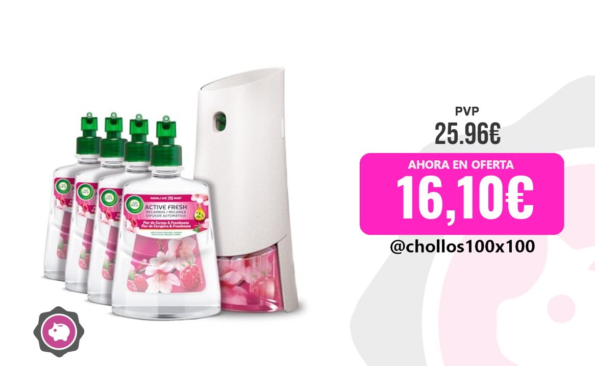 Air Wick Air Wick Active Fresh Ambientador Automático Flor De Cere