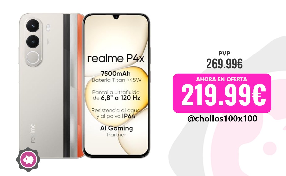 Smartphone Realme Smartphone Realme P4X 4G, 4Gb+256Gb, Pantalla