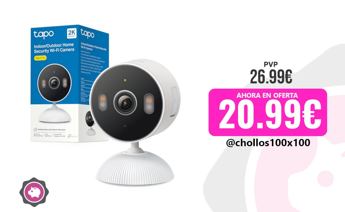 Cámara Inteligente Personal Tapo C113 – Smart Camera 2K 3Mp In