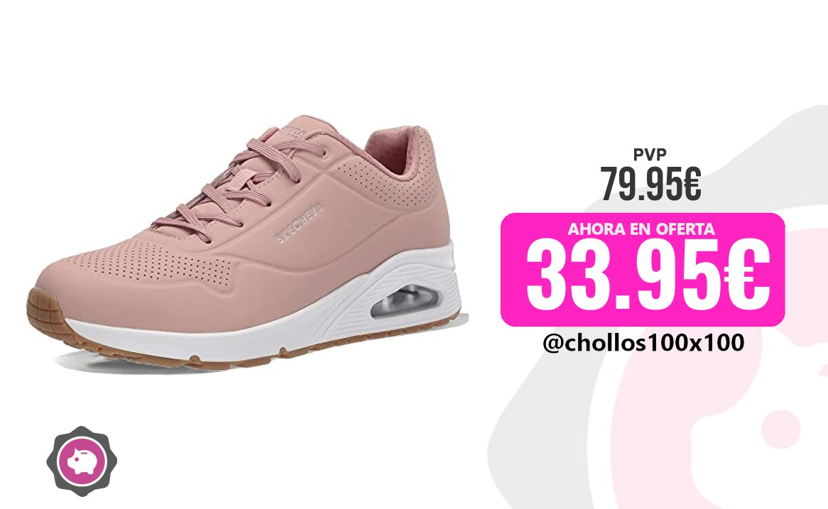 Zapatillas Skechers Skechers Uno, Zapatillas Mujer, Pink Durabuck, 42